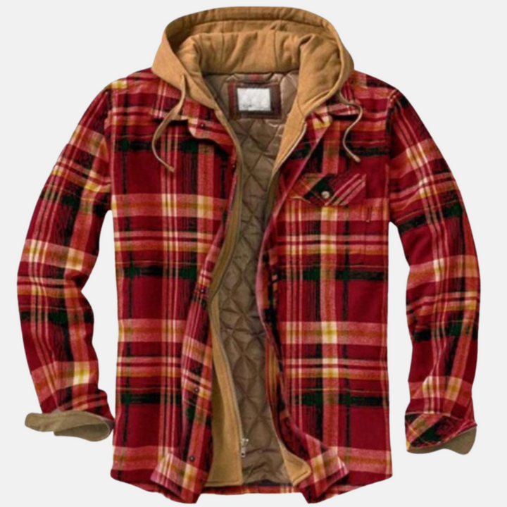 Erich | Men's Casual Warm Checkered Jacket with Buttons