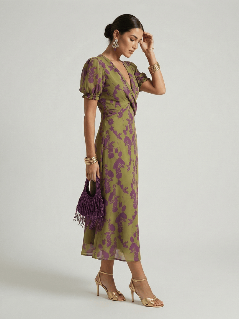 Virel™  |  Relaxed Floral Midi Dress