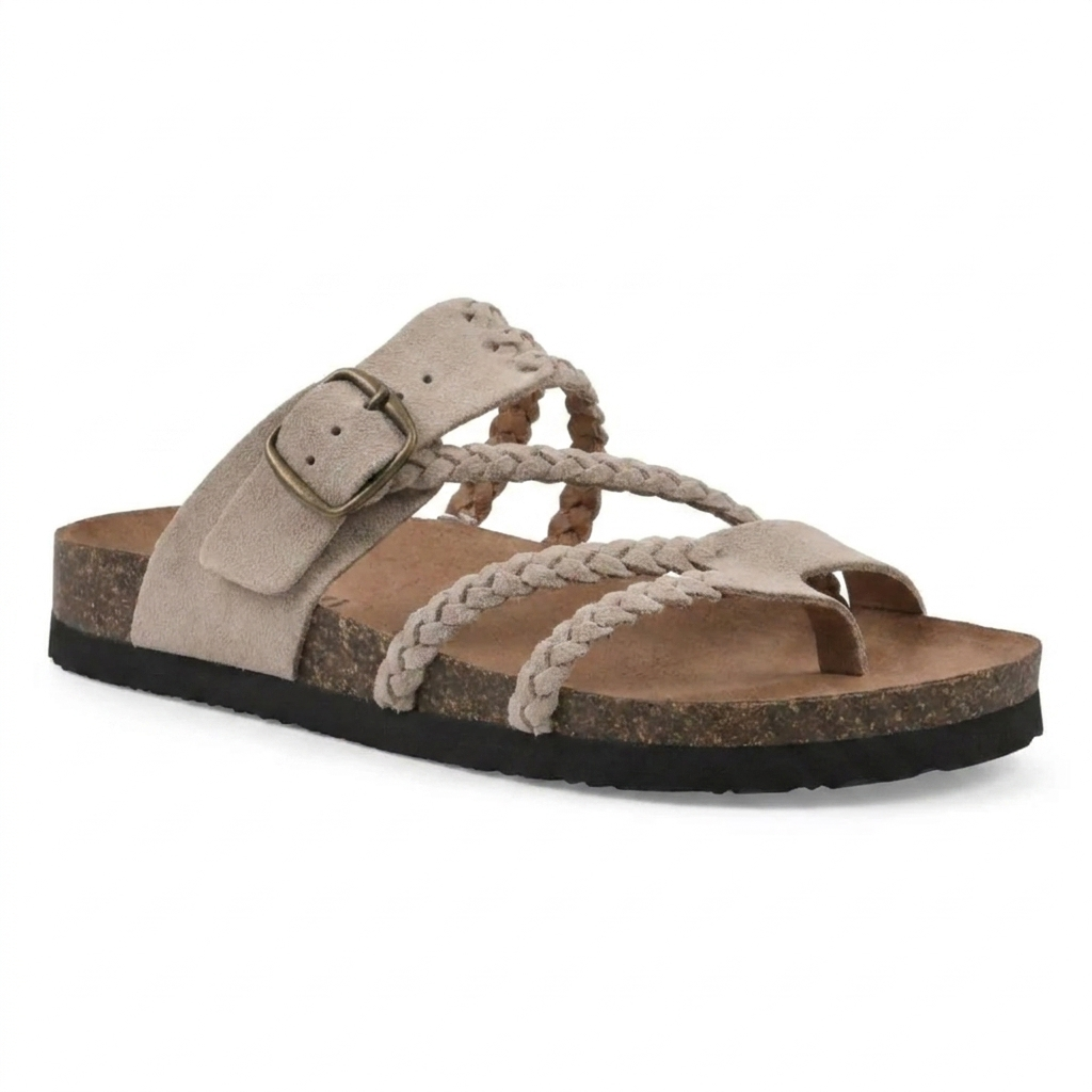 NAYARA™ | Woven Cork Sandals