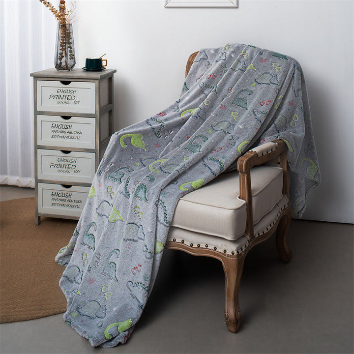 Children's Flannel Dinosaur Blanket