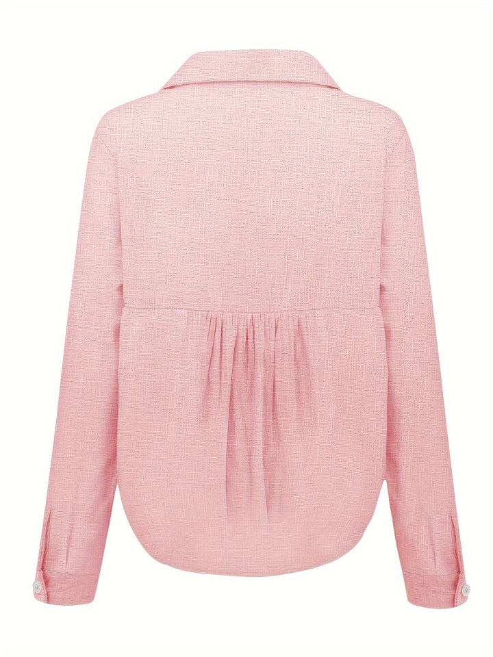 Evie – Long Sleeve Linen Shirt