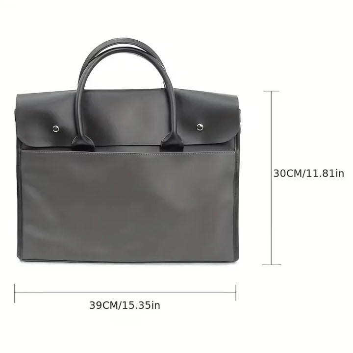 Laptop Briefcase with Flap for Men, view 6 - Elena Harper