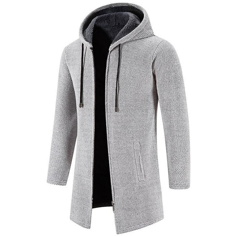 Gilbert Fleece Zipper Cardigan, view 4 - Elena Harper