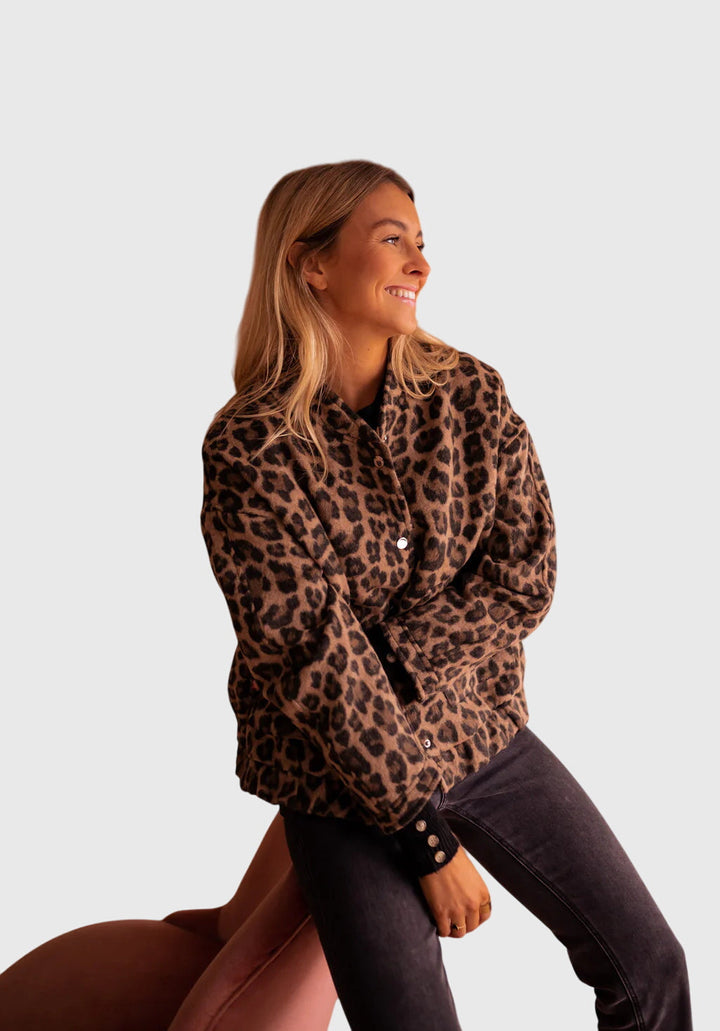 Elodie™  |  Stylish Leopard Print Jacket