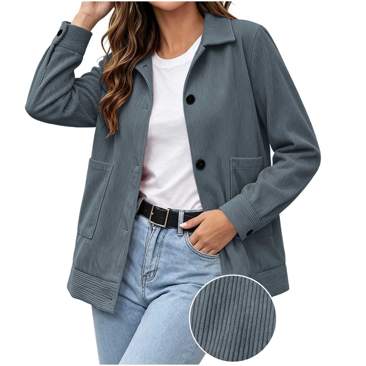 Women's Casual Blazer with Lapels - Simple and Polished