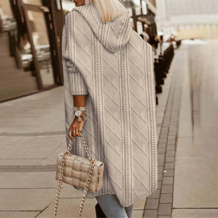 Textured Women's Coat, view 2 - Elena Harper