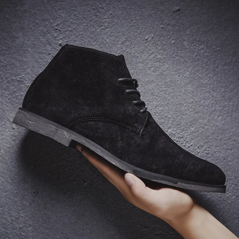 Men's Desert Boots with Laces, view 2 - Elena Harper