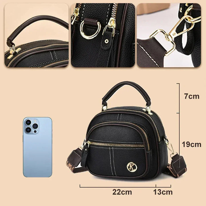 Gaia Mini Chic Crossbody Shoulder Bag, view 5 - Elena Harper