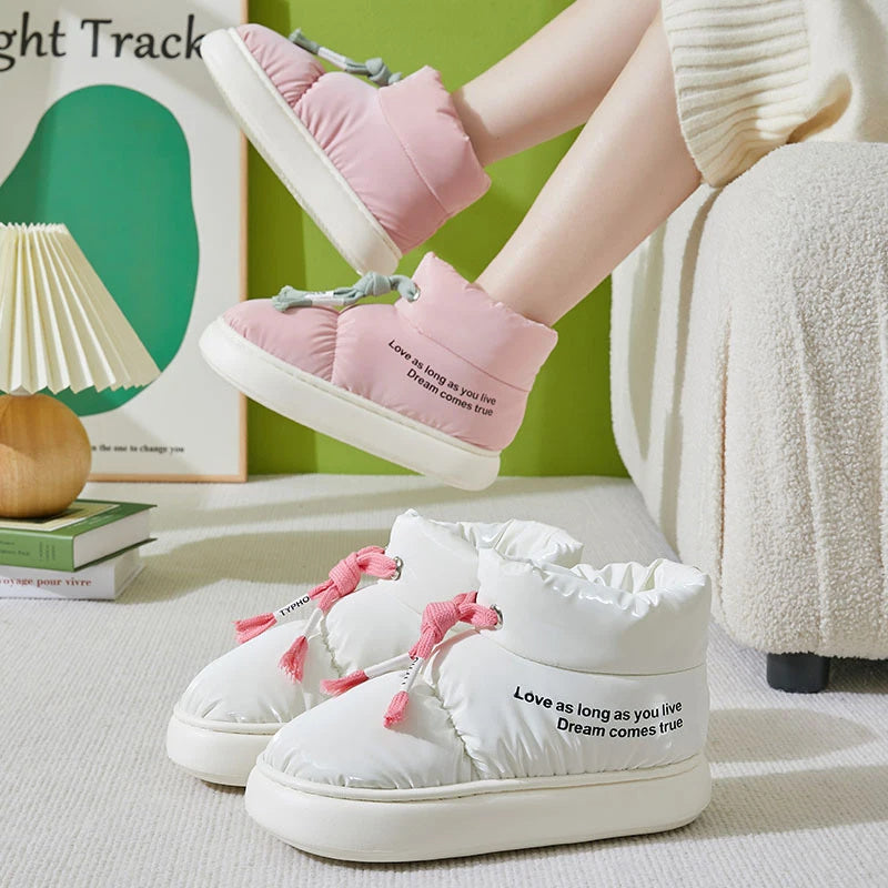 Waterproof Lace-Up Ankle Boots - Elodie