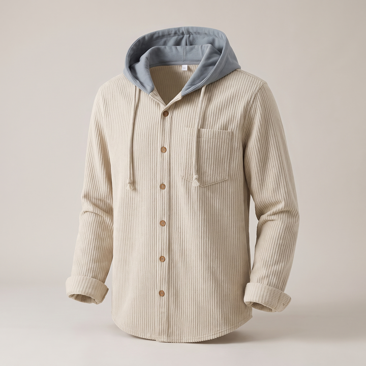 Kevin | Casual and Robust Men's Corduroy Hoodie