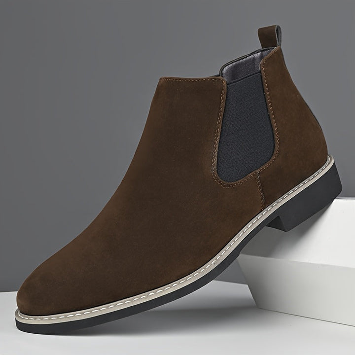 Men's Chelsea Boots Elastic Side Pull-On Ankle Boot