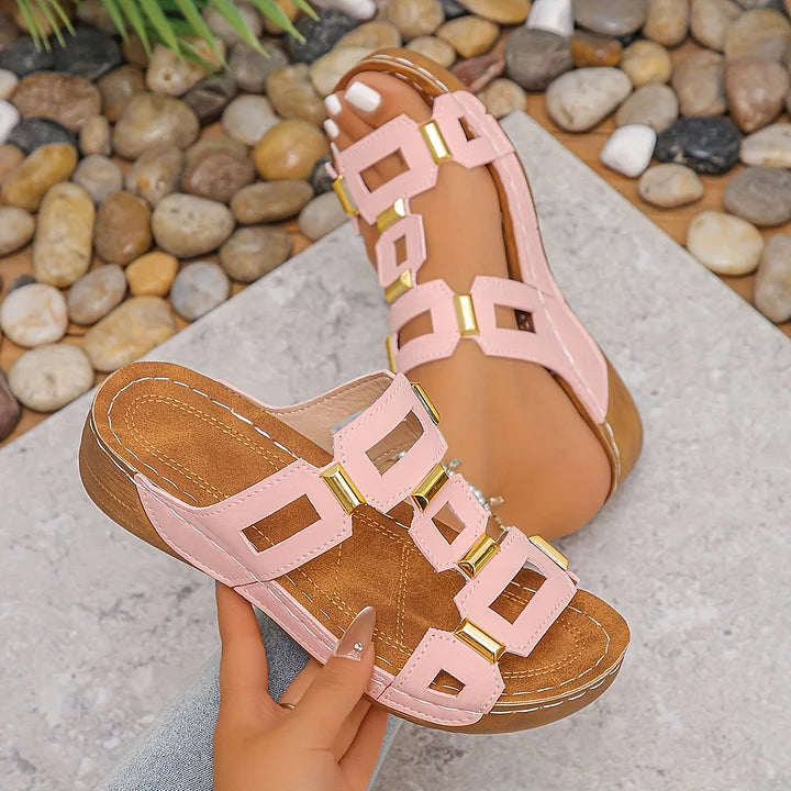 Sarela Orthopedic Non-Slip Sandal, view 4 - Elena Harper