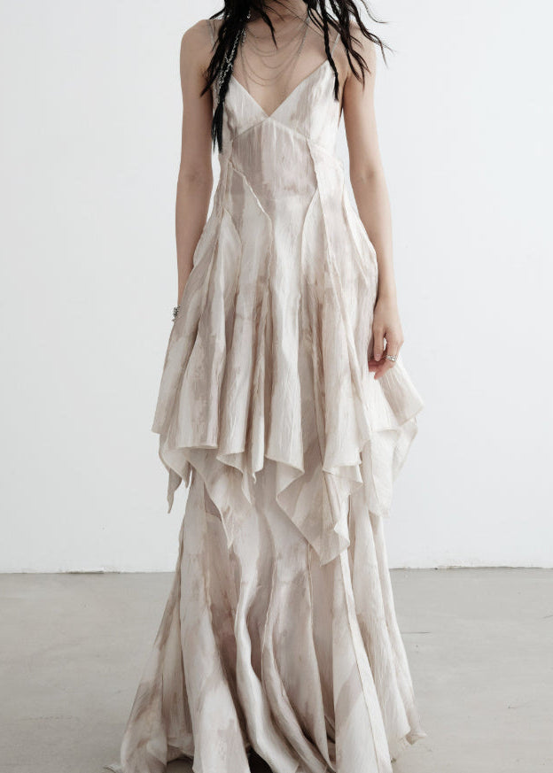 Éléna Asymmetrical Backless Long Dress - Elena Harper