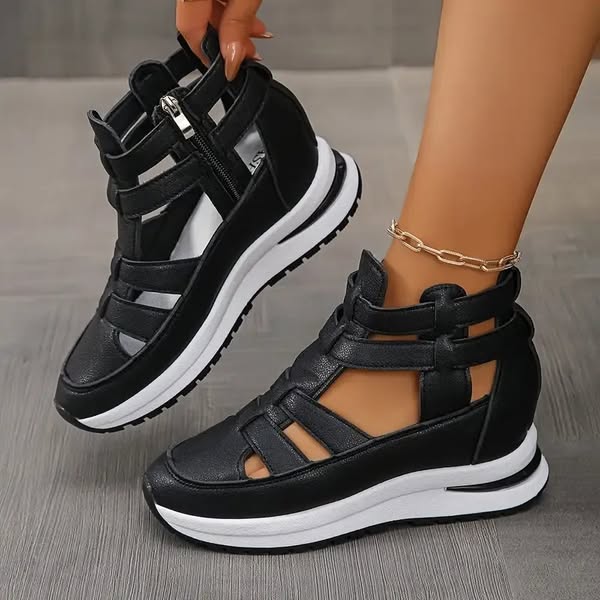 Vina™ | Stylish Cut-Out Platform Sneakers