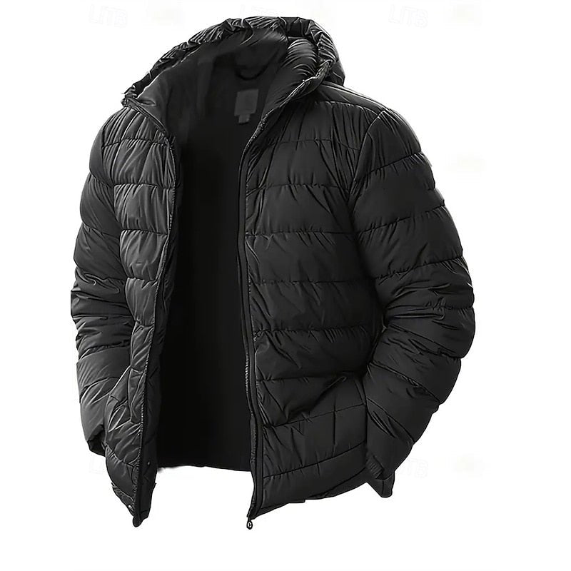 David | Lightweight Quilted Men's Puffer Jacket with Hood