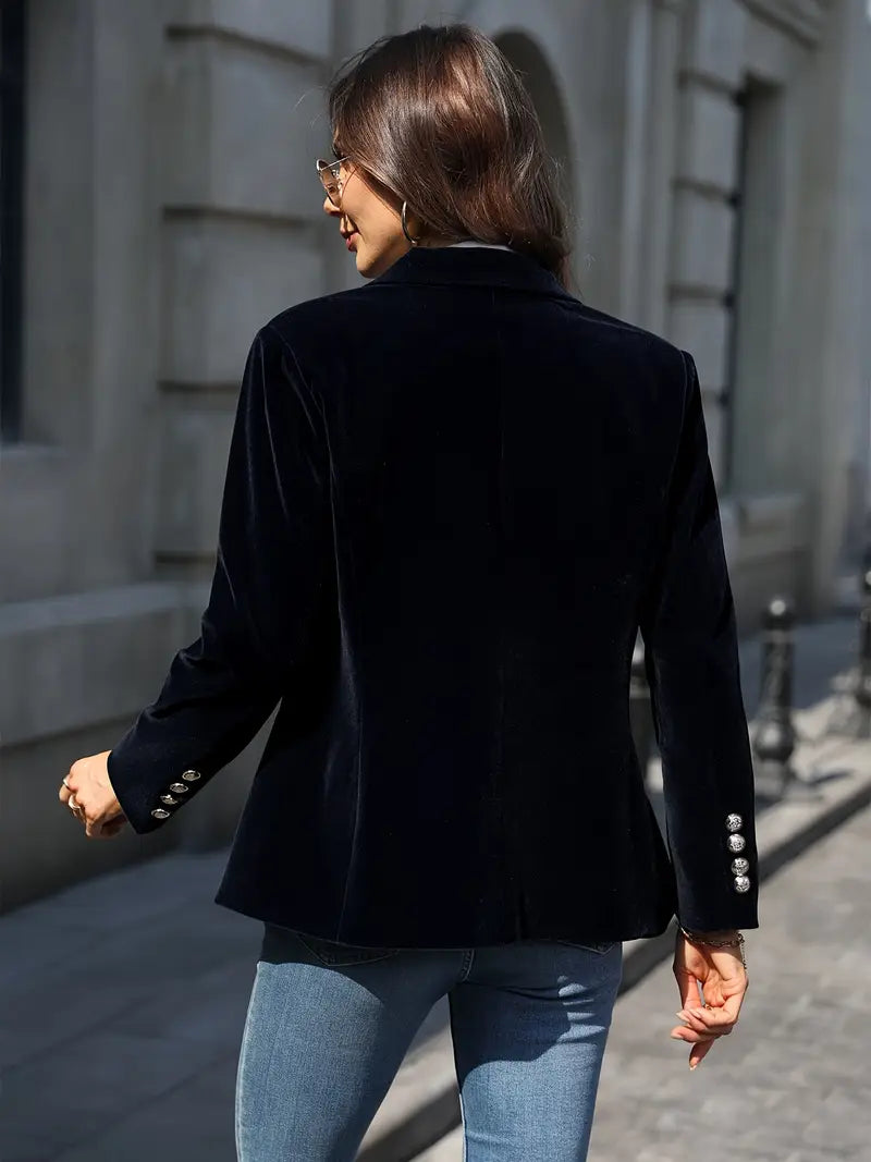 BLAZER IN CUSTOMIZATION WITH GOLD BUTTONS FOR WOMEN