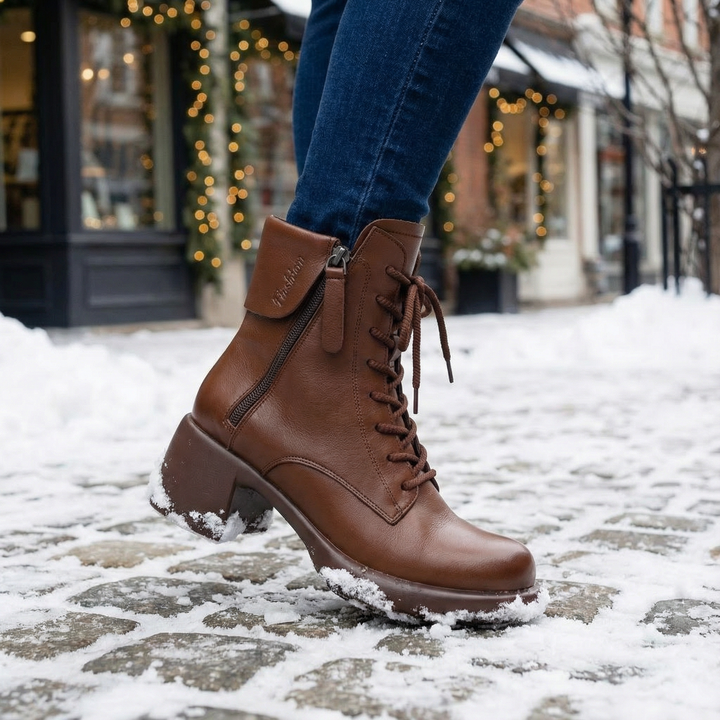 Mila | Vintage-Style Ankle Boots with Fleece Lining