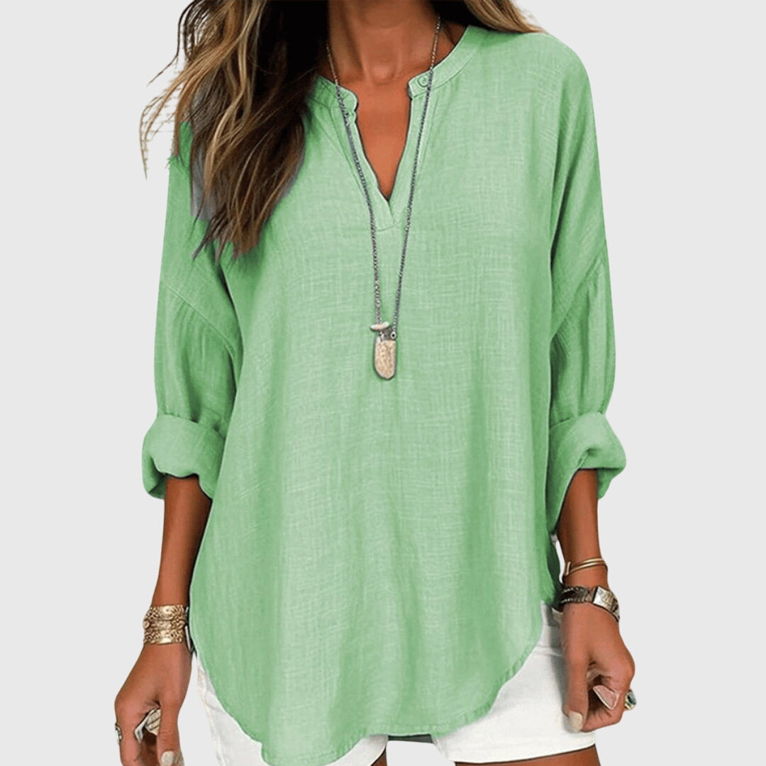 Lenara™  |  Flowing Elegant Beach Shirt