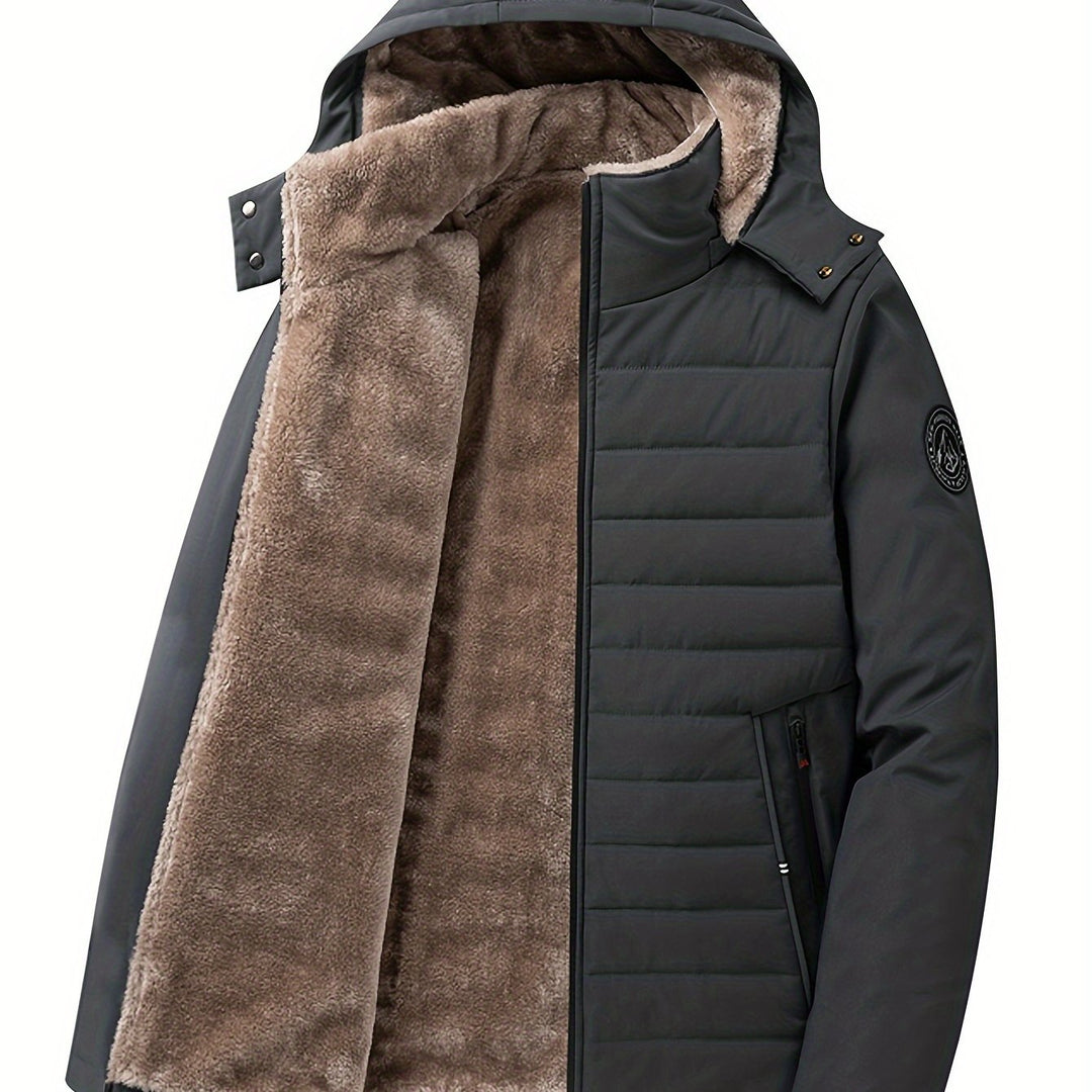 Rhys Hooded Insulated Coat, view 10 - Elena Harper