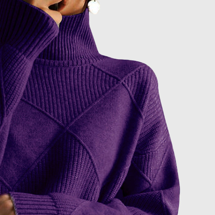 Emma & Rose knit turtleneck sweater — women's winter knitwear
