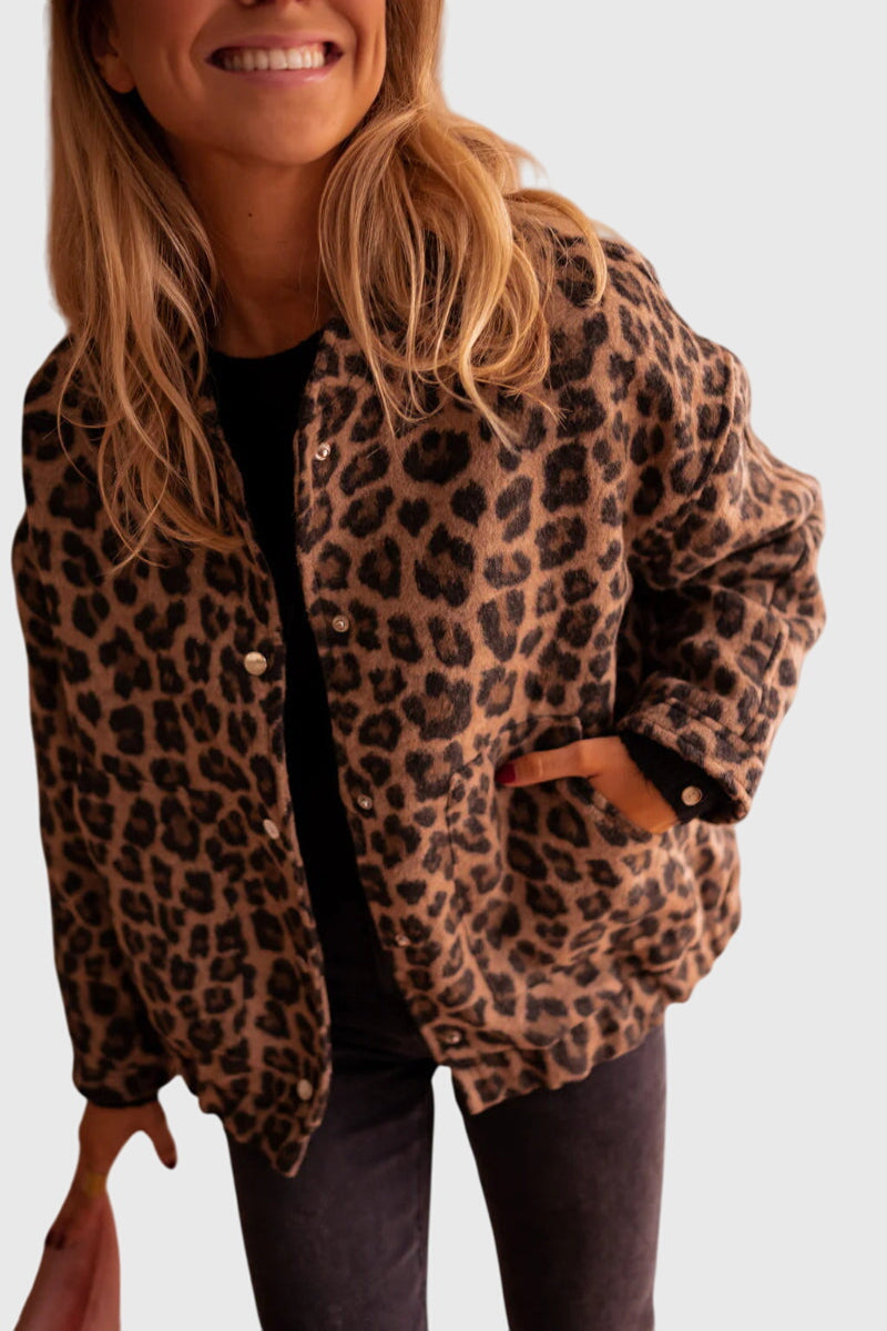 Elodie™  |  Stylish Leopard Print Jacket