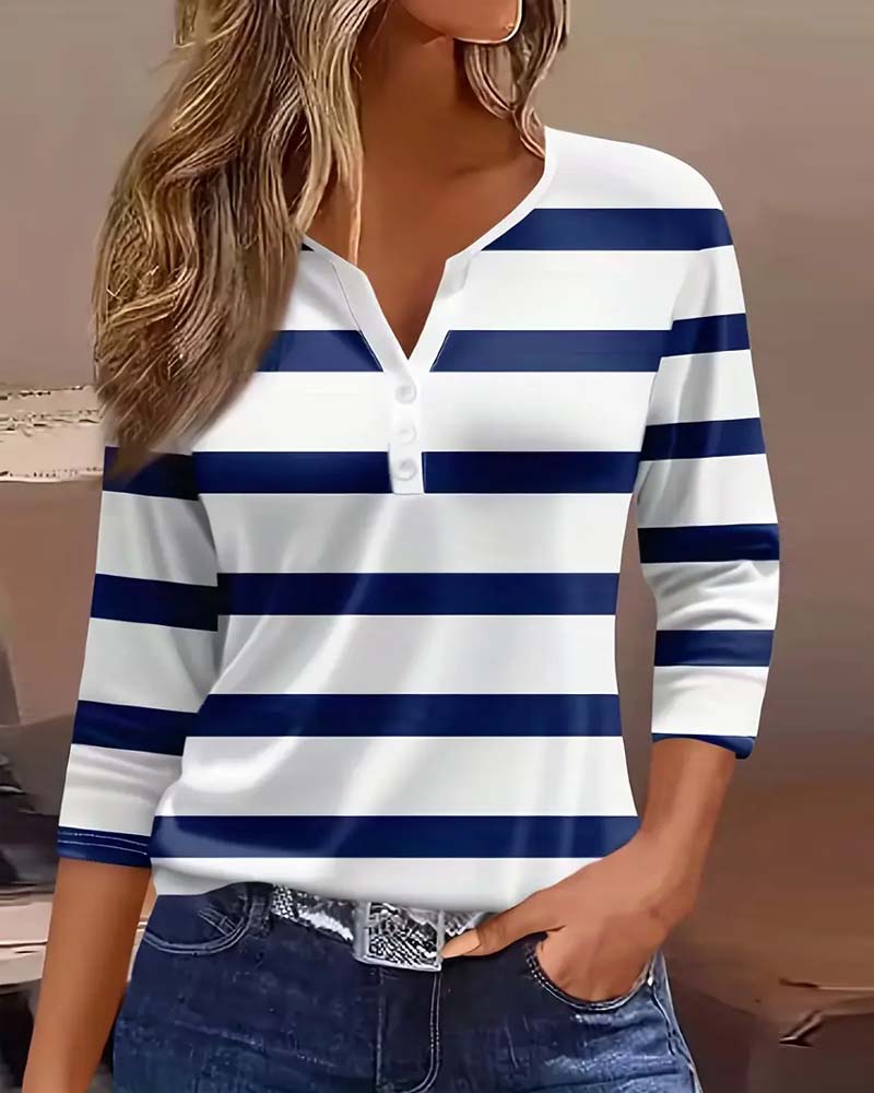 ANNALENA THE ELEGANT STRIPED BLOUSE