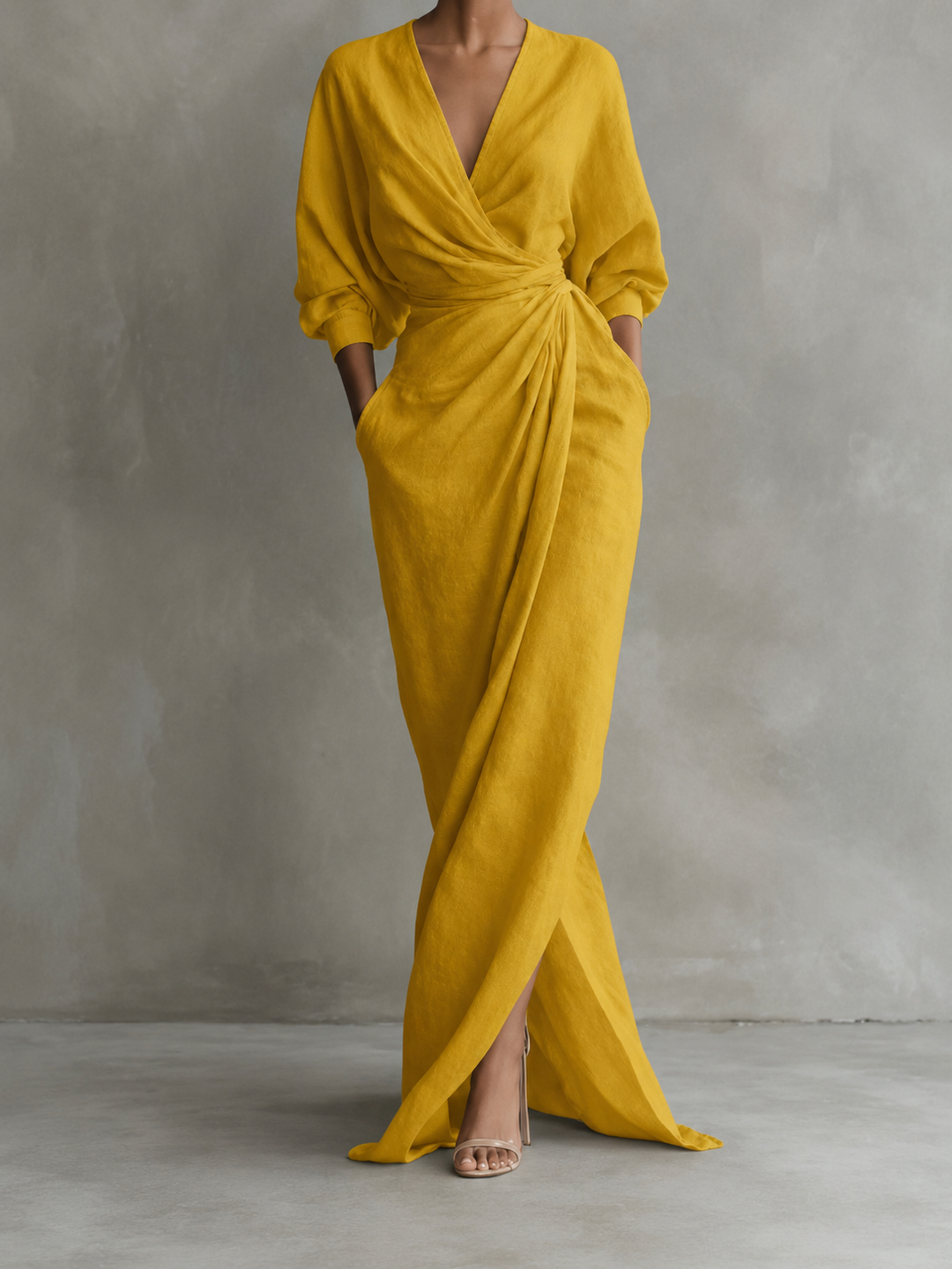 Nina™ | Elegant Wrap Maxi Dress