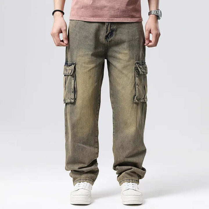 Men's Retro Multi-Pocket Cargo Pants, view 5 - Elena Harper