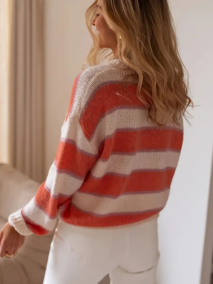 Women's Blush Stripe Knit Jumper