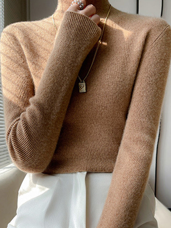 Adriana Soft Knit Turtleneck Sweater - Elena Harper