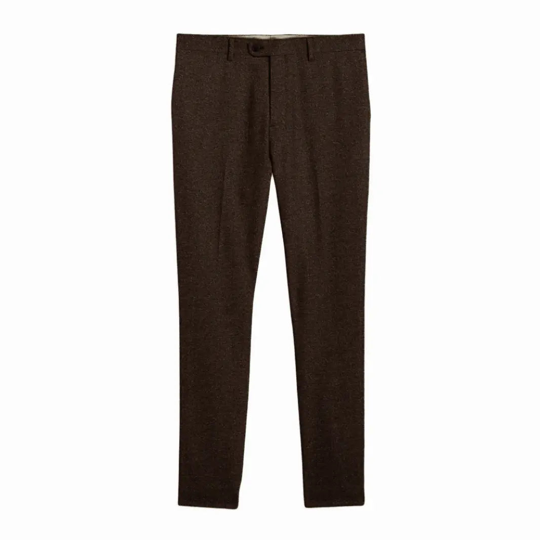 Harrington Oxford Men Wedding Three‑Piece Suit Tweed - Elena Harper