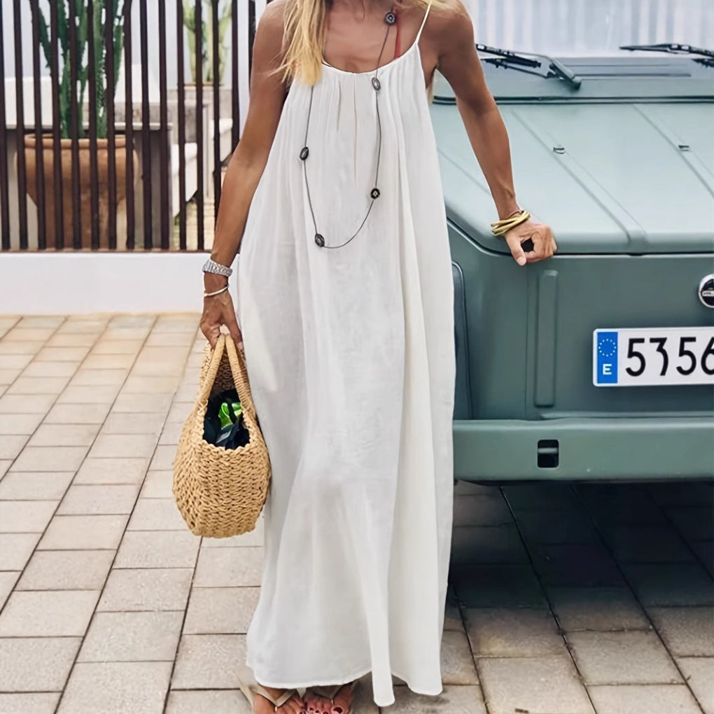 Women’s Backless Loose Fit Long Homewear Dress