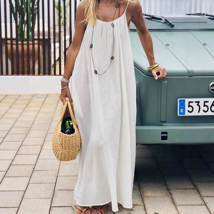 Women’s Backless Loose Fit Long Homewear Dress