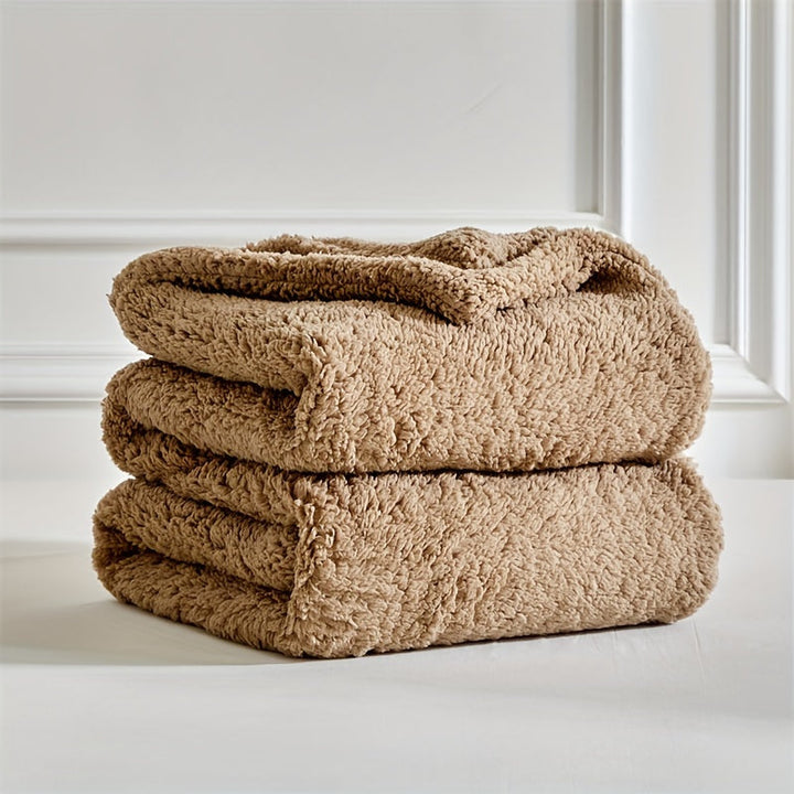 Unisex Ultra Soft Sherpa Fleece Blanket for Warmth & Comfort