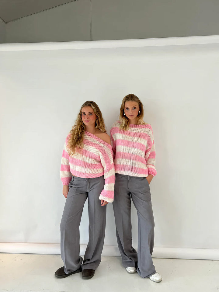 Hannah Striped Sweater, view 6 - Elena Harper