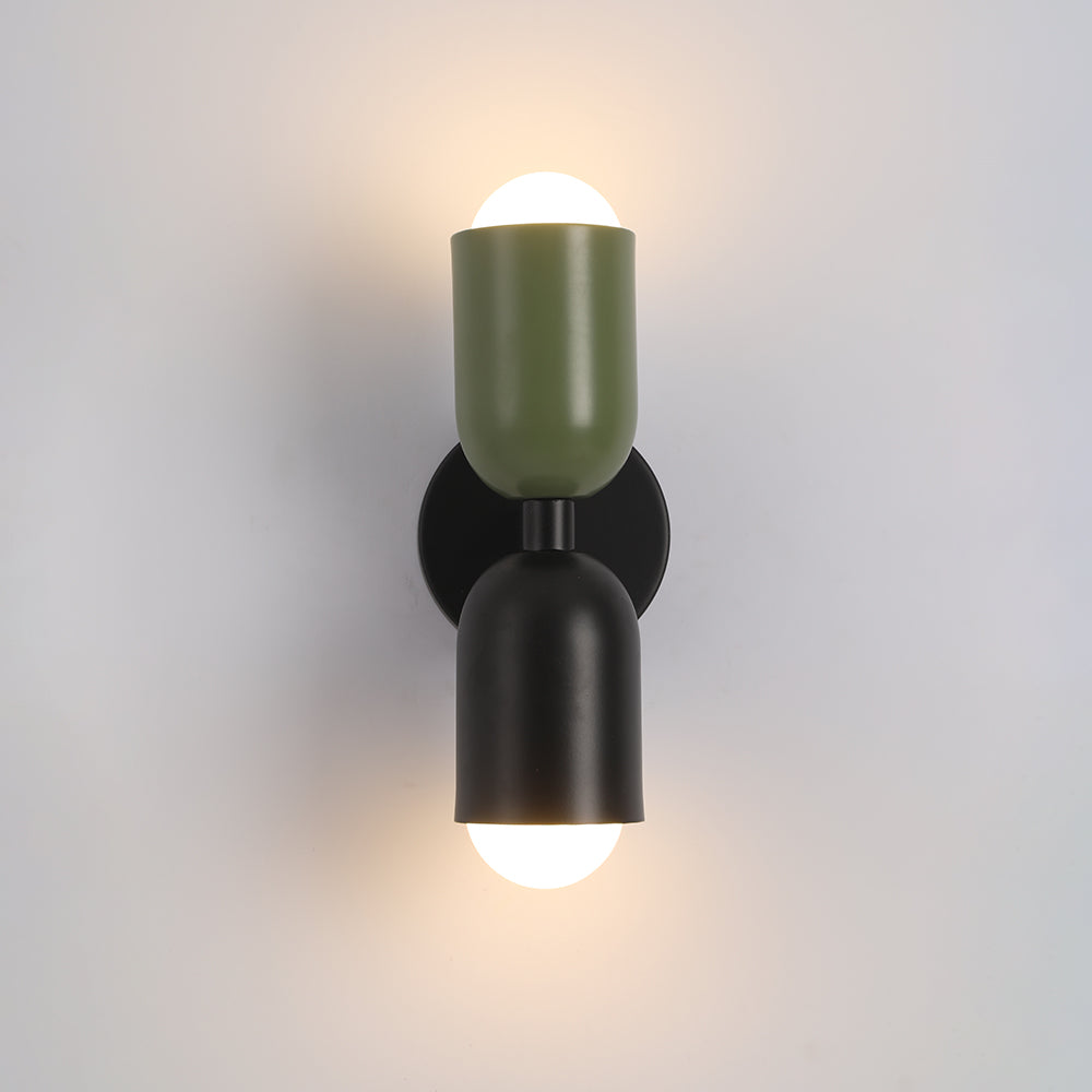 Colorful Double-Headed Wall Sconce – Modern Design