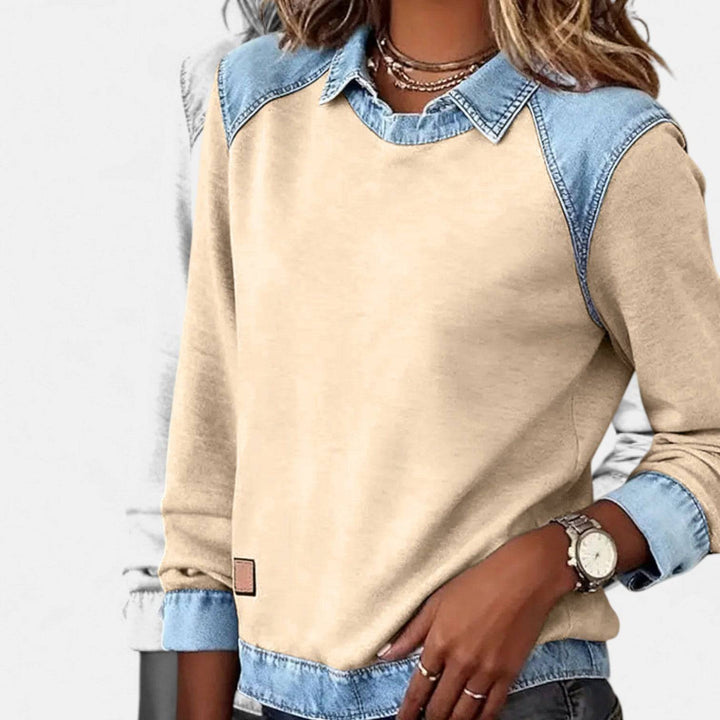 Zailah™ sophisticated sweater from Emma & Rose Cape Town, stylish blouse or shirt with elegant design and soft fabric.