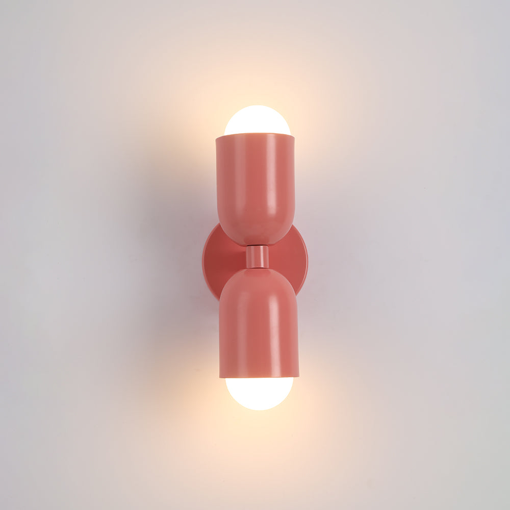 Colorful Double-Headed Wall Sconce – Modern Design
