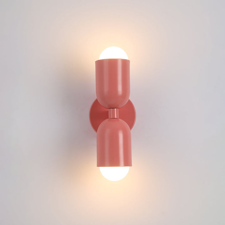 Colorful Double-Headed Wall Sconce – Modern Design