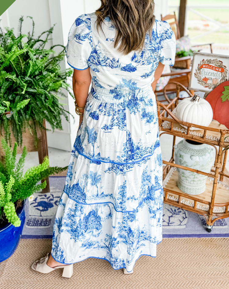 Savannah Timeless Elegance Tiered Maxi Dress - Elena Harper