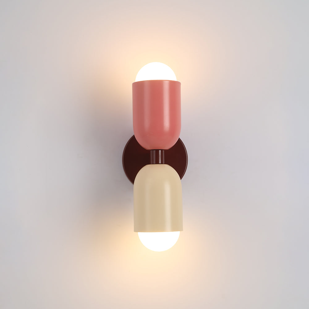 Colorful Double-Headed Wall Sconce – Modern Design