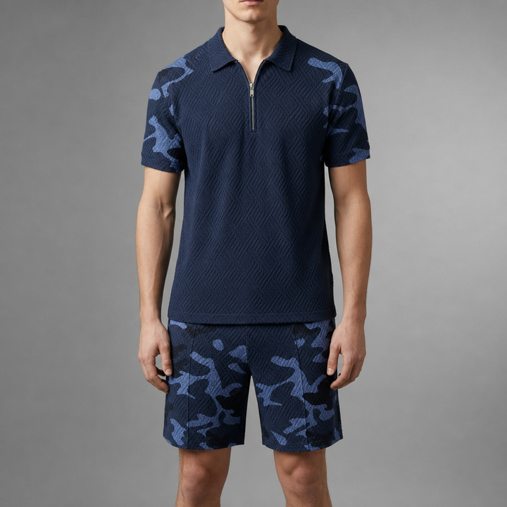 Anzio Camo Polo Co-Ord Set