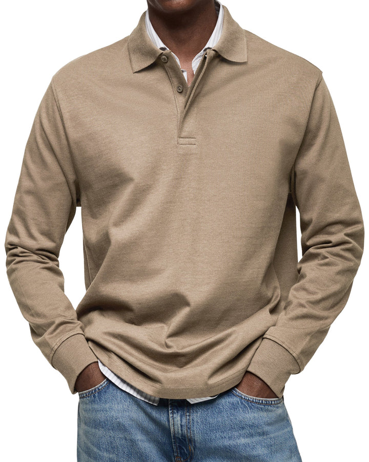 Aljur Casual Longsleeve Polo - Elena Harper