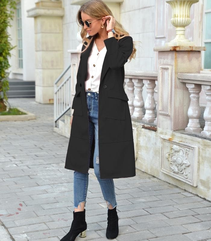 Premium Long Coat for Women – Elegant and Warm