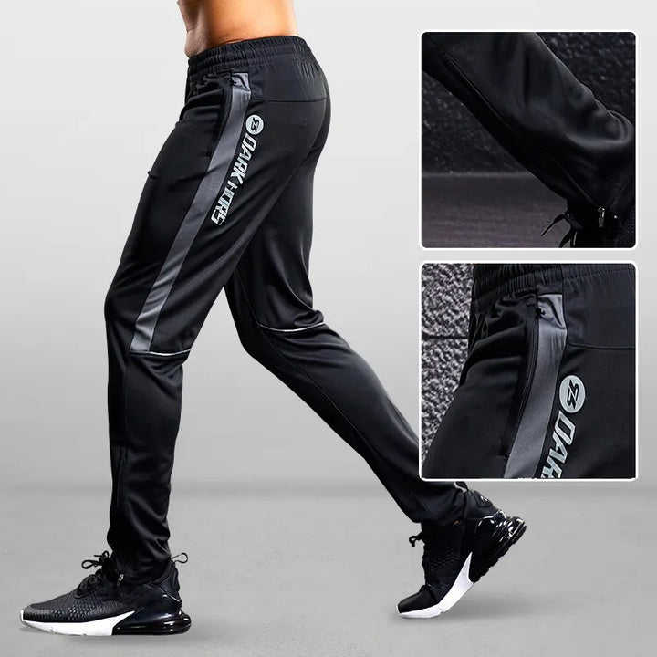 Men's Performance Jogger Pants with Zipper Pockets & Tapered Fit, view 5 - Elena Harper