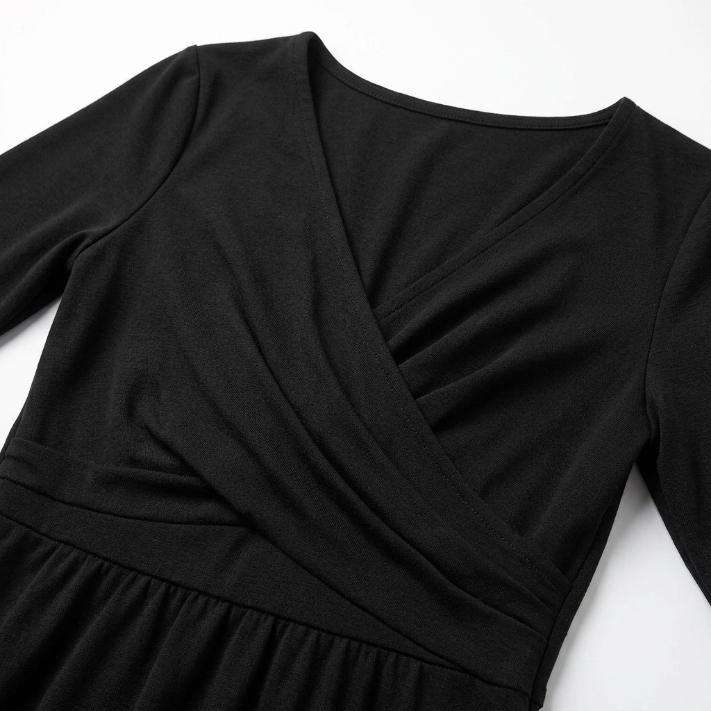 A Line Black Midi Dress Evening