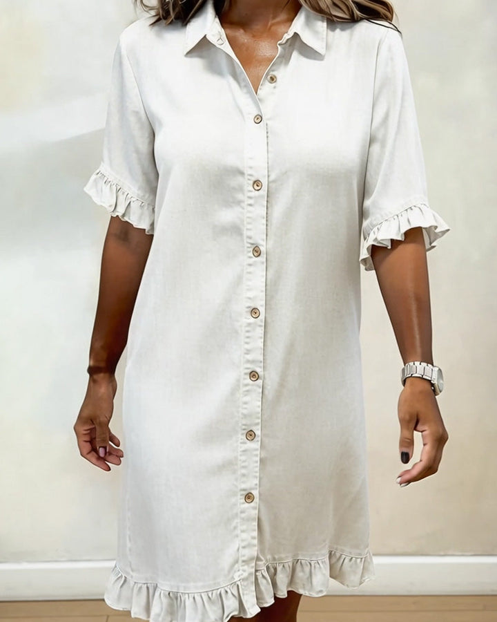 MODERN DENIM MIDI DRESS FOR WOMEN