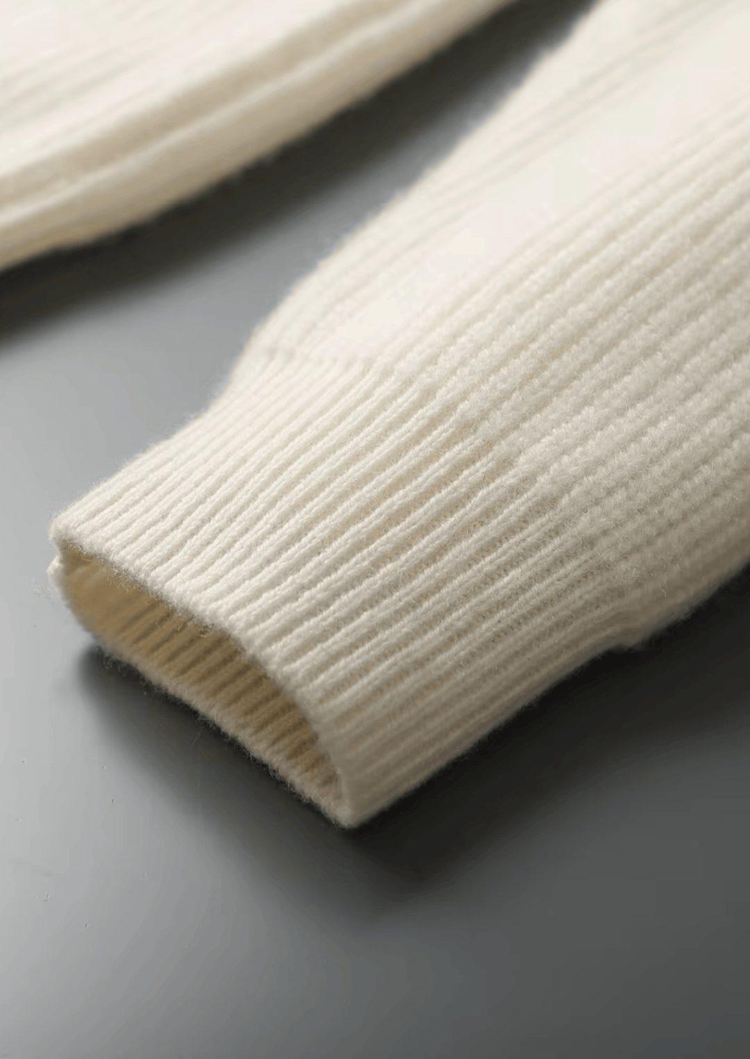 Emma & Rose ribbed cashmere V-neck sweater — premium winter knitwear