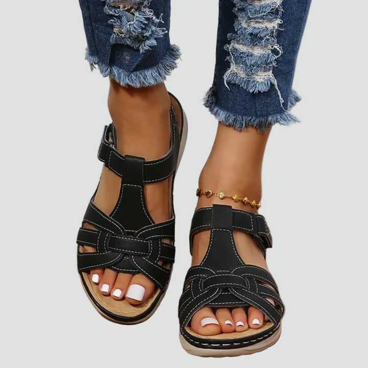 Adjustable Strap Sandals with Open Toe for Women