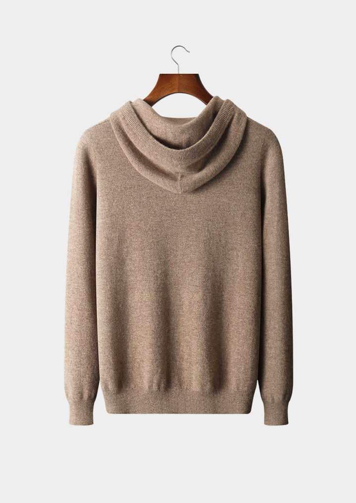 100% CASHMERE HOODED SWEATER